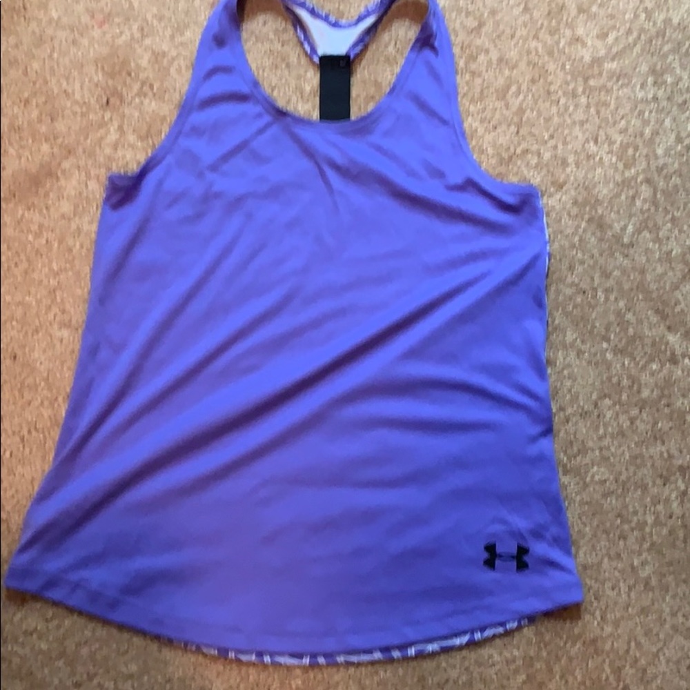 Under Armour purple t-back tank
